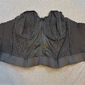 Goddess Black Lace Bra size 40d vintage union label
